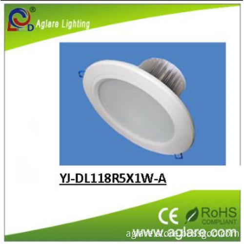 118*118*78mm LED ceiling lights with 280-400lm AC 90-260V